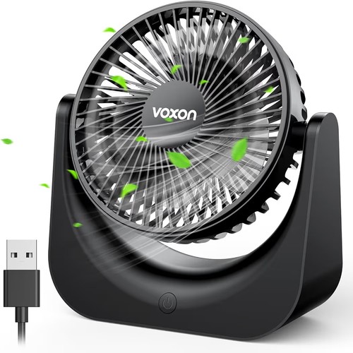Voxon usb desk fan small - small, table