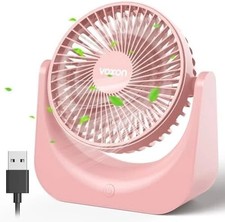 VOXON Desk Fan Small Pink