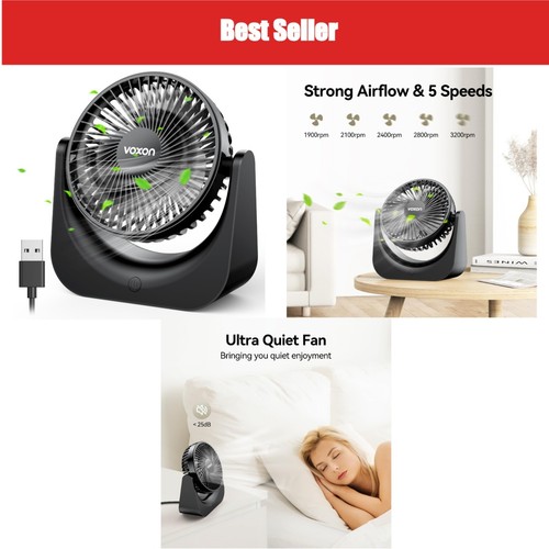Voxon usb desk fan - usb, 5