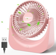 Table Fan with 5 Speeds, USB-A