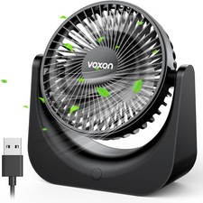 VOXON USB Desk Fan Black 5
